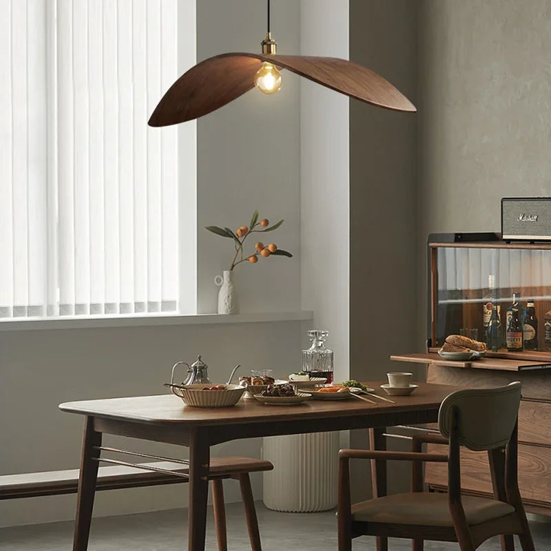 Wabi-sabi plafonnier japon bois Led plafond Lustre salon salon de thé suspension lumières décorations pour la maison cuisine Lustre - vue 7 sur 11
