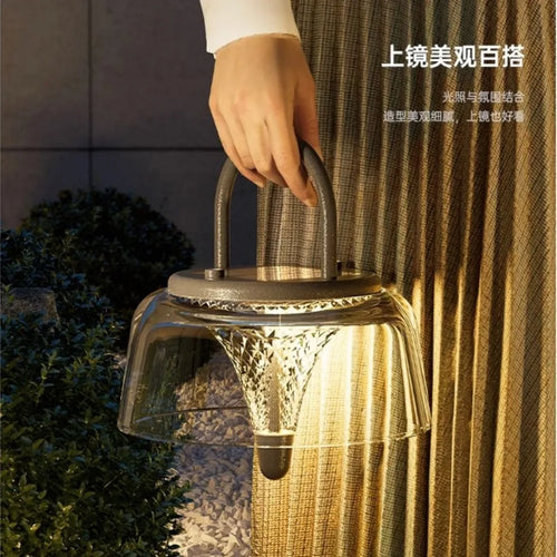 lampe de table extérieure solaire étanche en acrylique portable