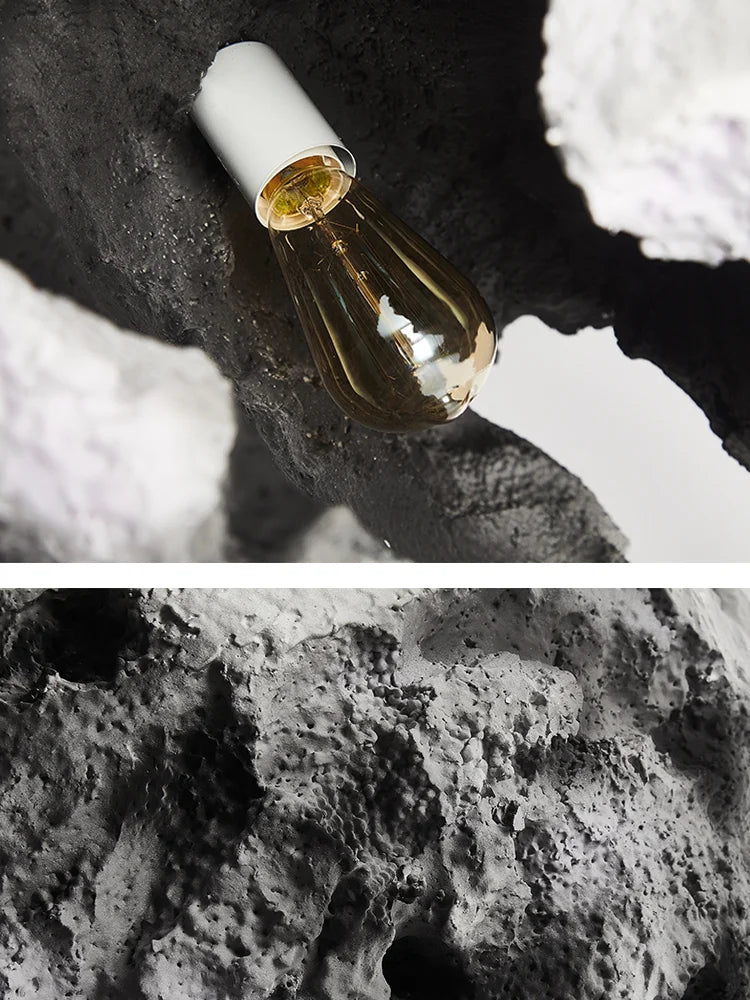lustre moderne en forme de lune pour décoration intérieure - vue 6 sur 8