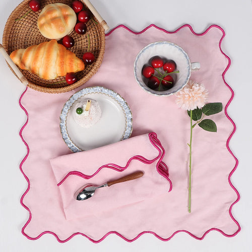 Serviette de table lot de 4 coton lin