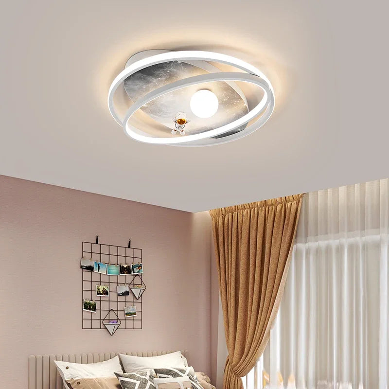 plafonnier astronaute moderne pour chambre d'enfants - vue 4 sur 7