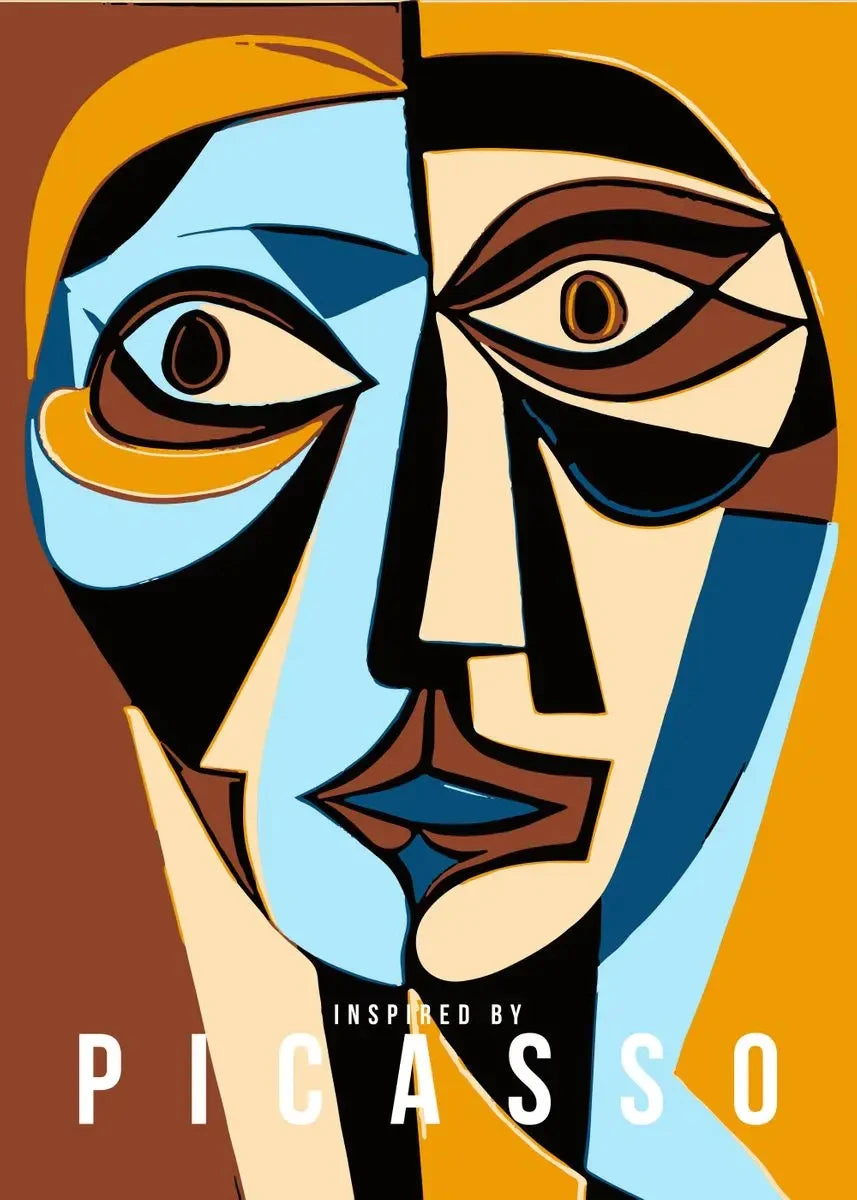 œuvres d'art abstraites vintage de picasso pour décoration murale