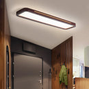 Lampes rectangulaires en bois pour chambre à coucher