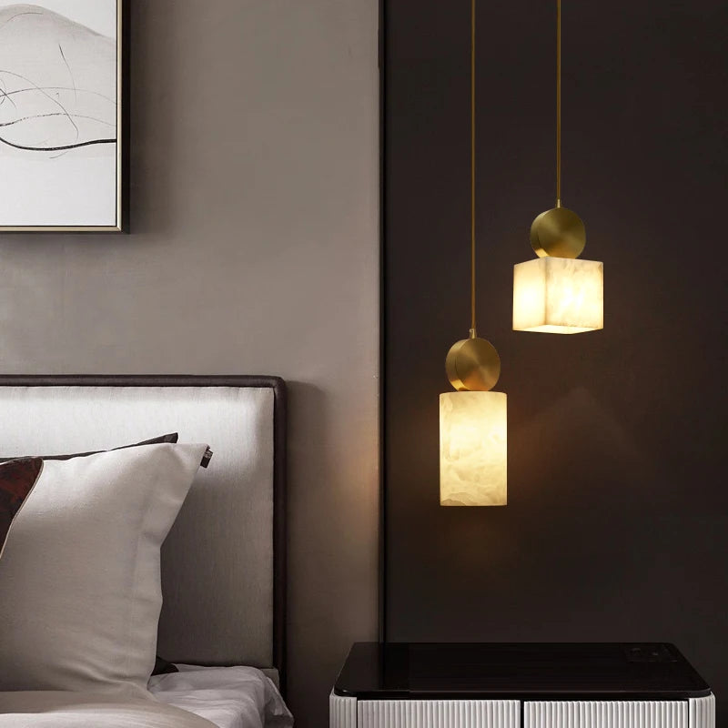 lustre en cuivre personnalisé créatif minimaliste pour décoration moderne