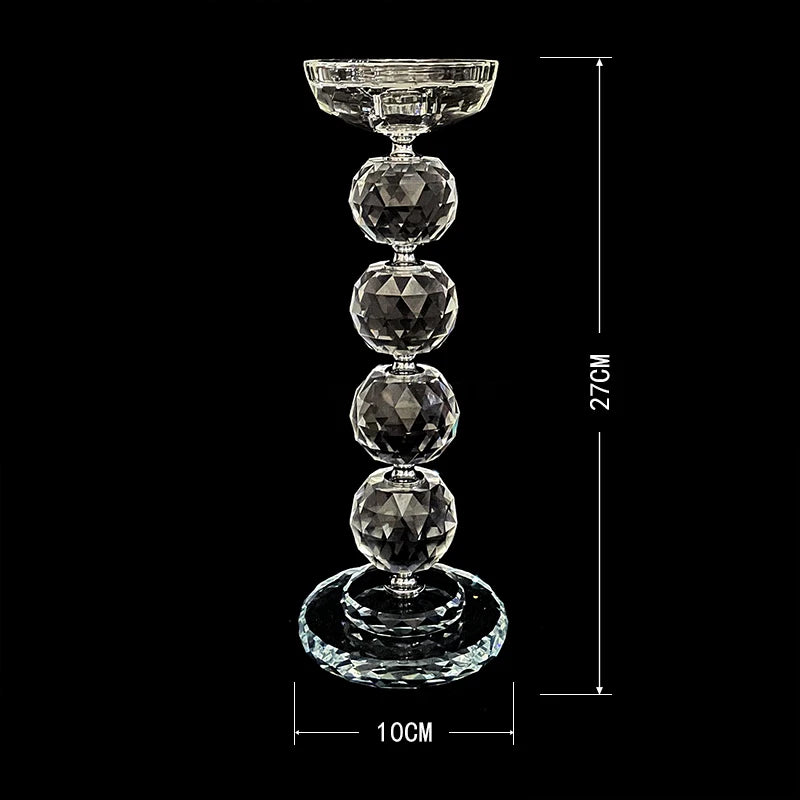 bougeoir décoratif vintage en verre pour intérieur élégant