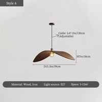 Wabi-sabi plafonnier japon bois Led plafond Lustre salon salon de thé suspension lumières décorations pour la maison cuisine Lustre