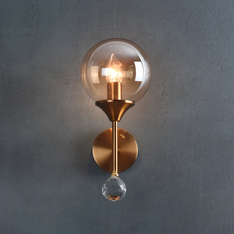 applique murale en cristal design moderne pour éclairage intérieur - vue 5 sur 12