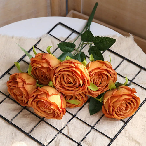 bouquets de roses artificielles pour décoration de mariage et artisanat