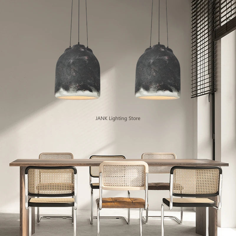 Suspension Designer Salle à manger Wabi Sabi Café Modèle Maison Personnalité LED Décor Lumière Créative Table Bar Cuisine