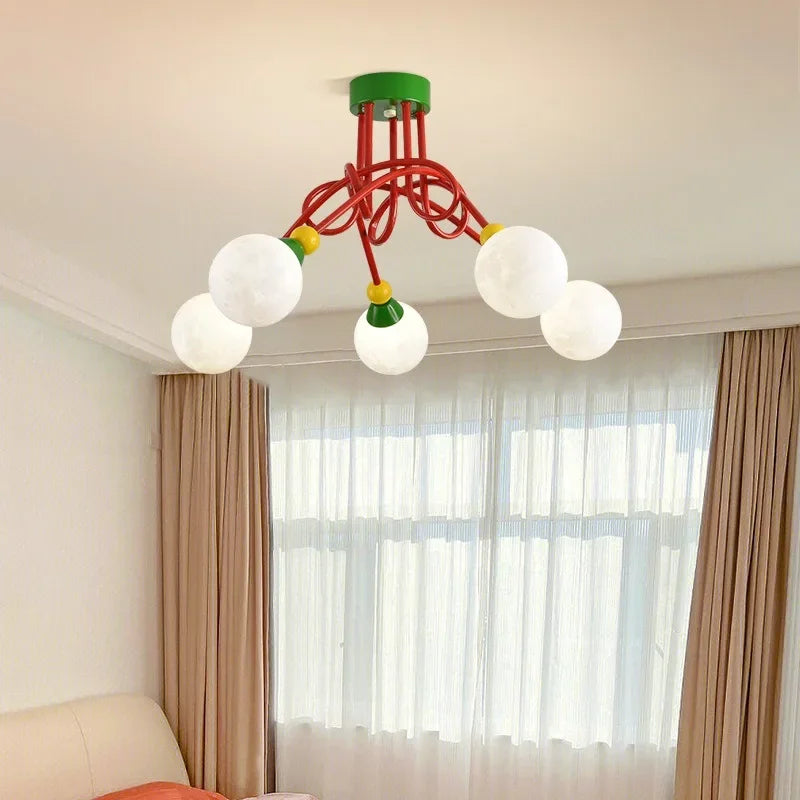 plafonnier moderne et simple style memphis - vue 5 sur 10