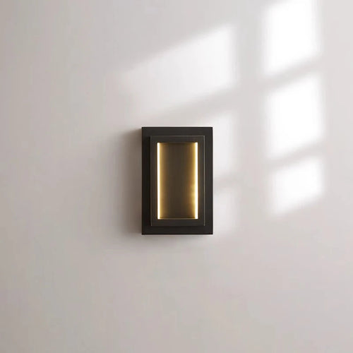 applique murale led rectangulaire en cuivre pour hôtel