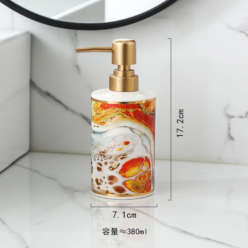 distributeur de savon doré créatif pour salle de bain - vue 8 sur 12