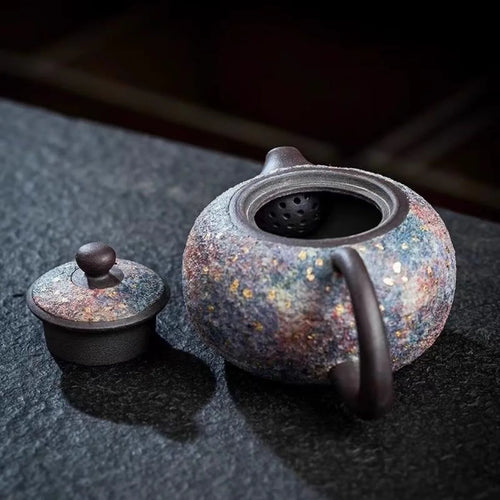 Théière xishi artisanale céramique style rétro chinois coffret