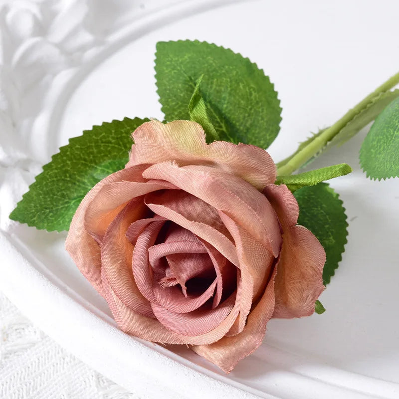 rose artificielle en soie pour décoration de mariage et événements - vue 10 sur 28