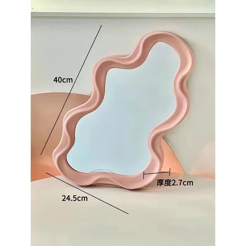 miroir nuage kawaii sur pied pour maquillage et décoration - vue 13 sur 12