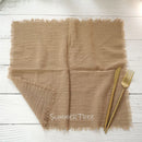 Serviette de table lot 12 gaze coton vintage