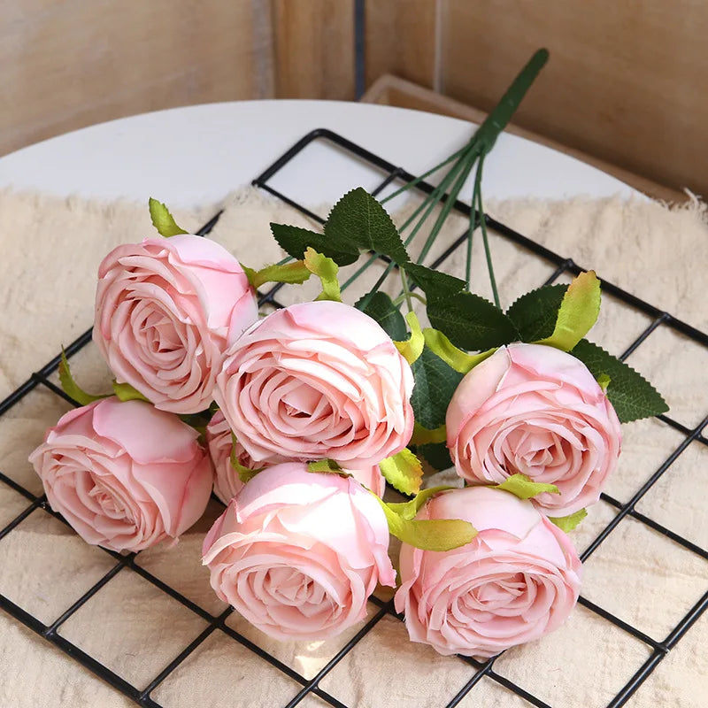 bouquets de roses artificielles pour décoration de mariage et artisanat - vue 10 sur 17
