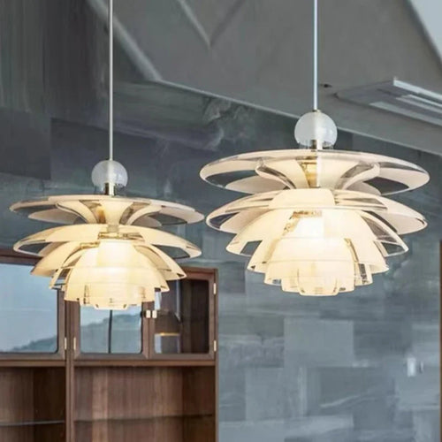 suspension créative en verre design pomme de pin décoratif