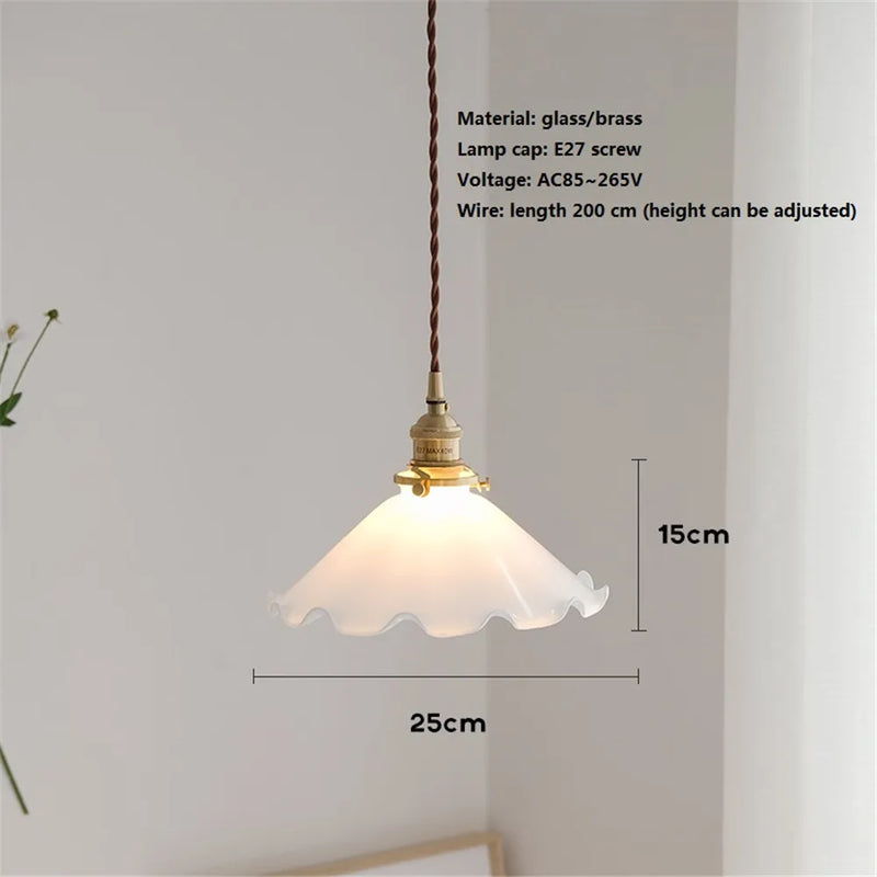suspension en laiton et verre idéale pour loft