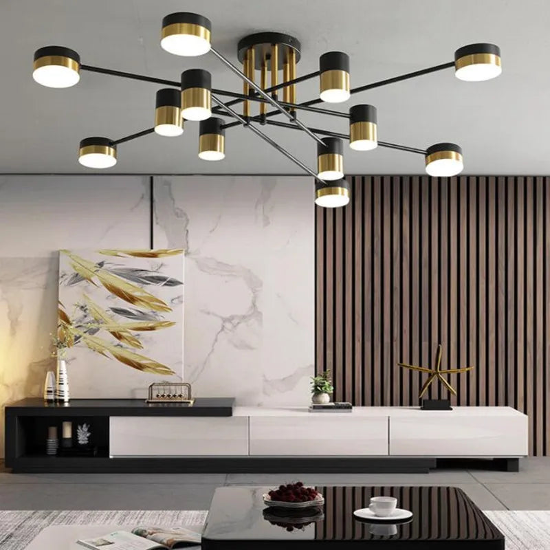 lustre à led design nordique moderne pour intérieur - vue 7 sur 11