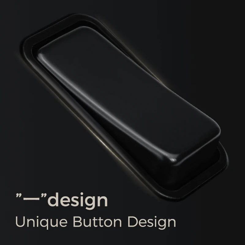 Interrupteur triple 3voies en acier noir mat bords arrondis