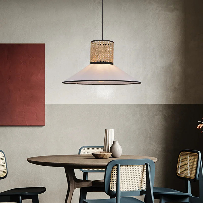 lampes suspendues en bambou japonais style nordique simple et créatif
