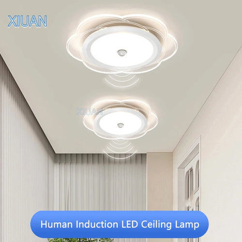 plafonniers modernes avec capteur de mouvement à induction infrarouge