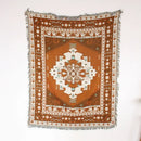 plaid bohème paysage pastoral pour canapé et salon