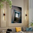 applique murale décorative en métal avec imitation bois