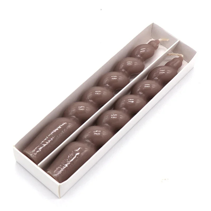 lot de 2 bougies spirales parfumées pour décoration intérieure et mariage - vue 13 sur 25