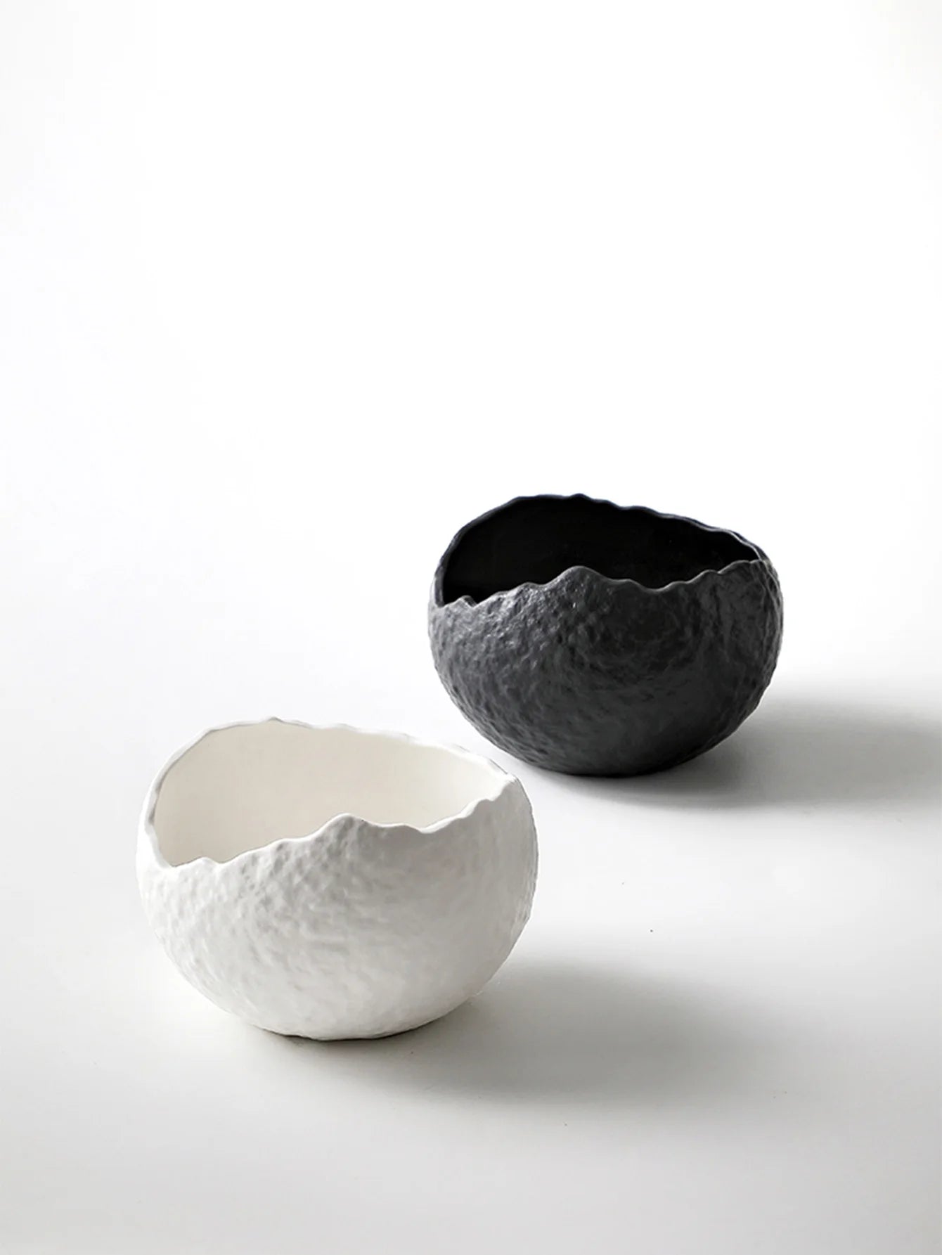 Bol porcelaine design coquille oeuf irrégulier style raffiné - vue 7 sur 7