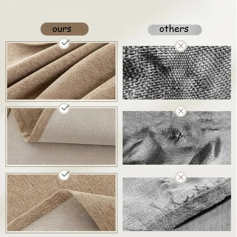 Nappe coton lin imperméable style minimaliste table repas