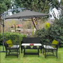 ensemble moderne de mobilier de jardin en rotin