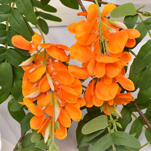 fleurs de glycine artificielles pour décoration intérieure élégante