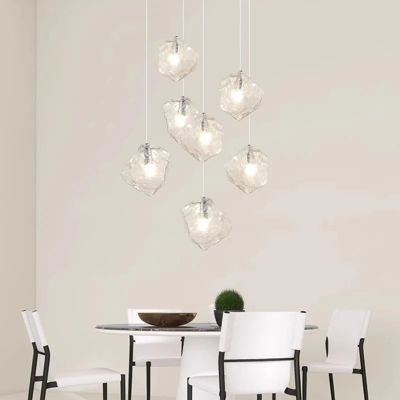 lustre moderne à led pour éclairage intérieur suspendu - vue 4 sur 18