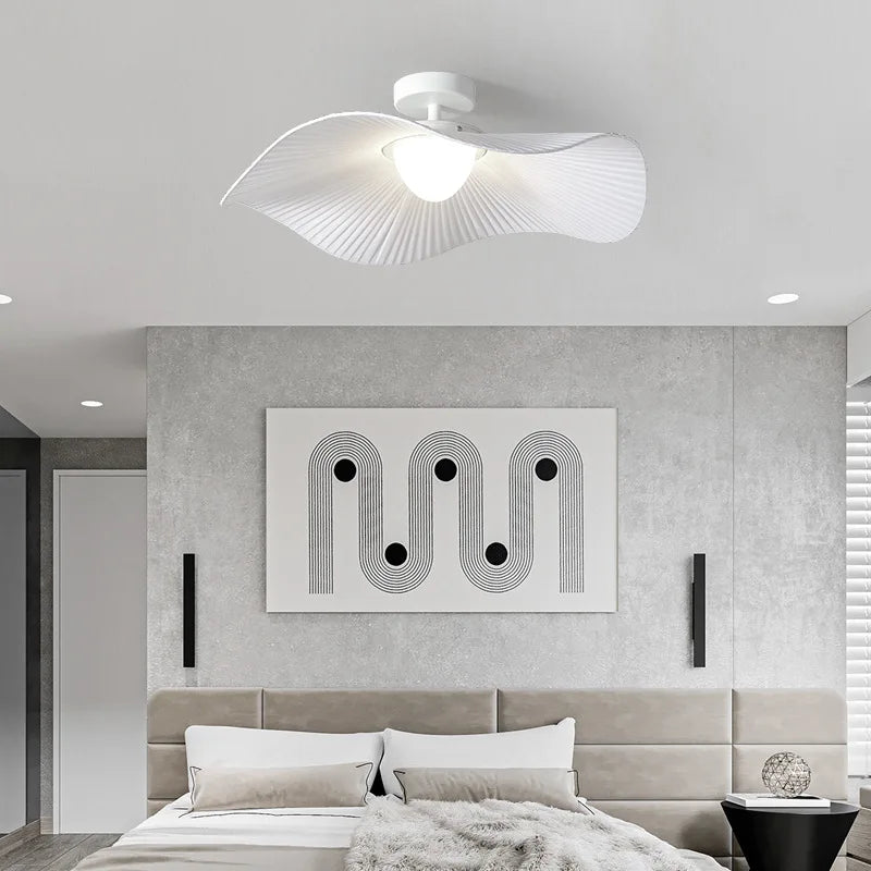 lustre nordique design lotus éclairage led moderne pour intérieur - vue 4 sur 10