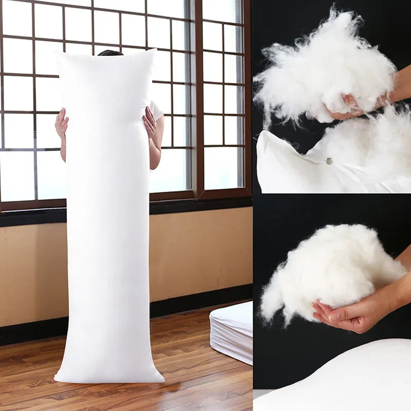 coussin de corps long en forme de cœur pour un sommeil confortable