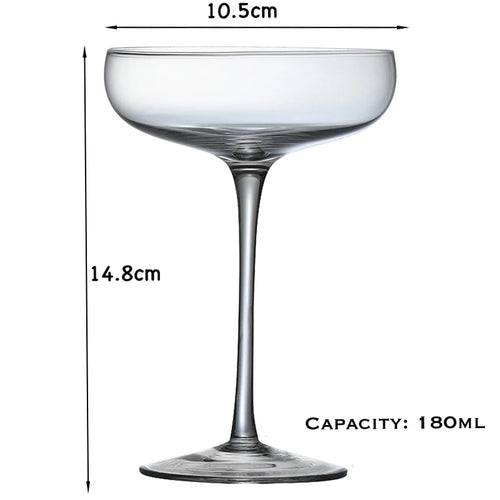 Verre à cocktail type margarita champagne élégant