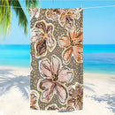 Serviette de plage vintage florale microfibre sechage rapide