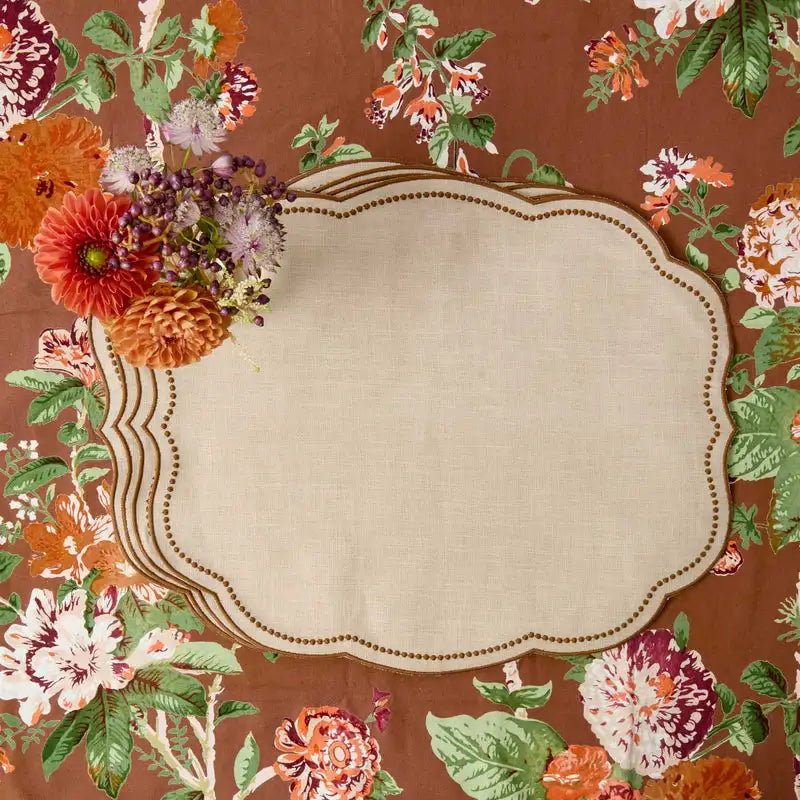 Serviette de table coton style naturel pour réception - vue 3 sur 7