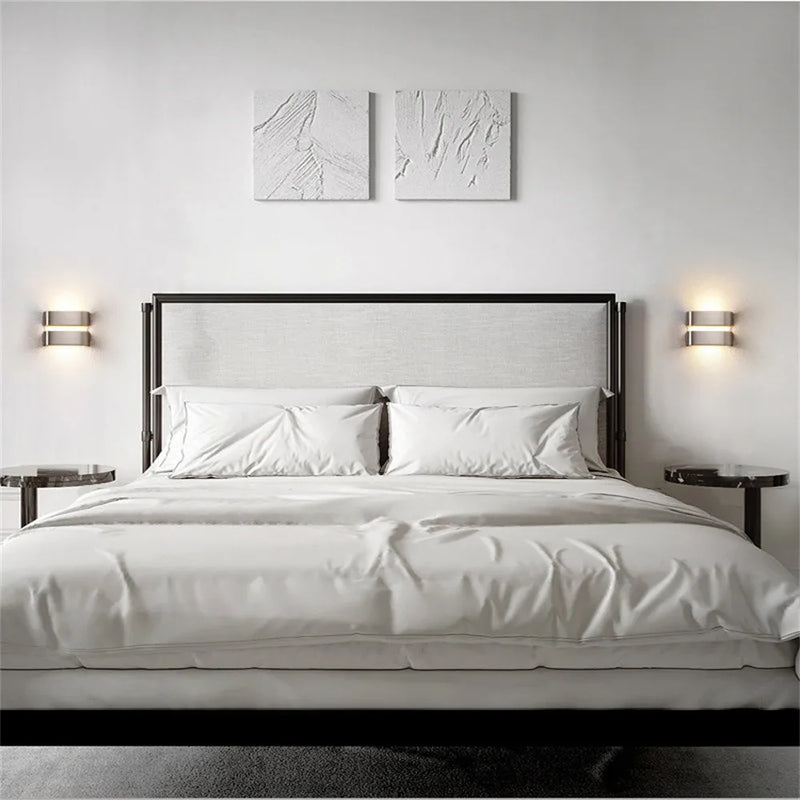applique murale led moderne en acier inoxydable étanche pour extérieur