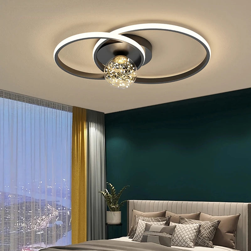 lustre nordique moderne à led simple boule pour éclairage intérieur