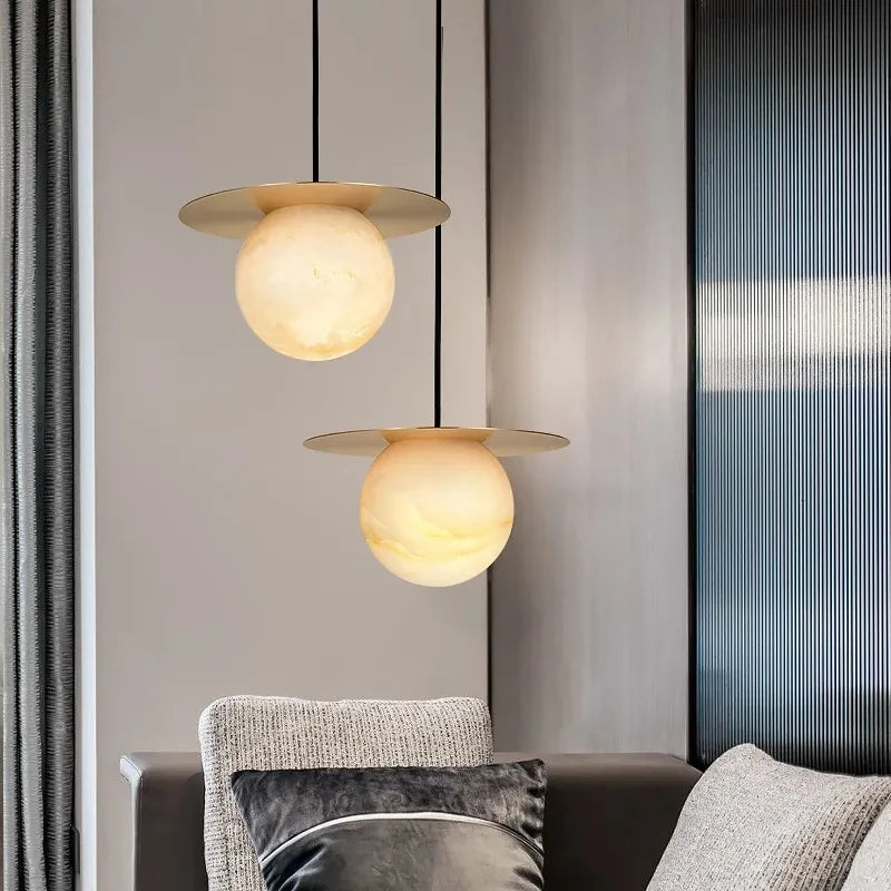 Suspension moderne en marbre - vue 8 sur 27