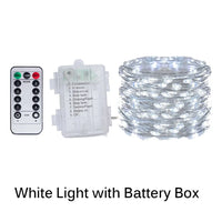 guirlande lumineuse led avec télécommande pour fêtes et décorations