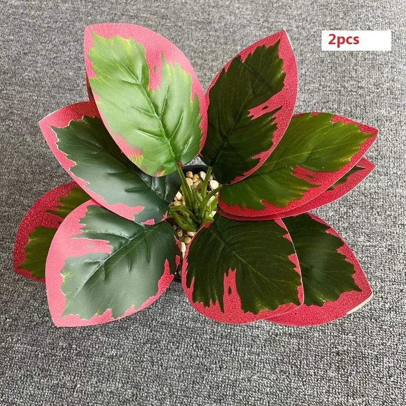 feuilles de phénix artificielles décoration verte en plastique - vue 36 sur 40