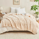 plaid sherpa jacquard doux motif plaid salon chambre