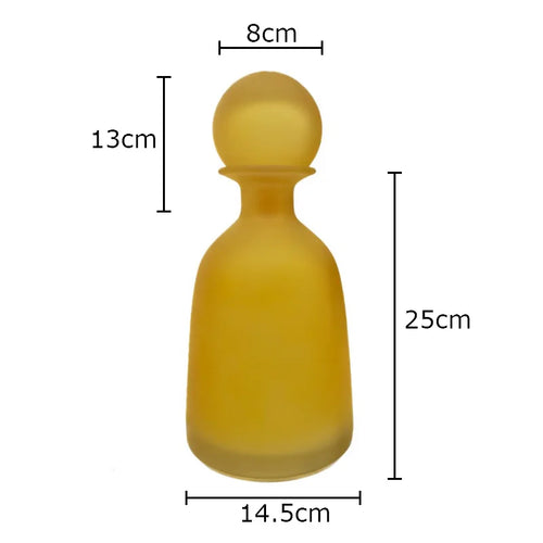 vase en verre dépoli pour fleurs artificielles décoration moderne