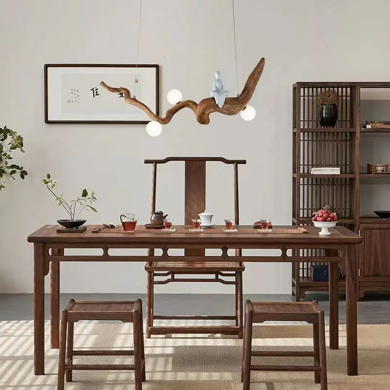 suspension en résine zen style chinois pour décoration intérieure