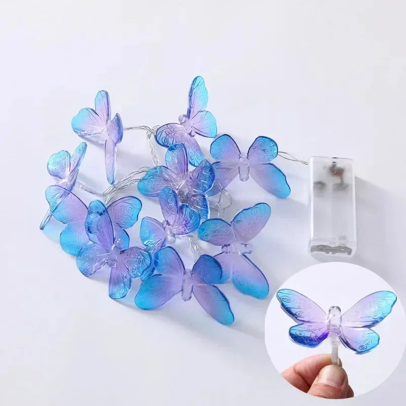 guirlande lumineuse led papillon pour fêtes et décorations intérieures - vue 7 sur 9