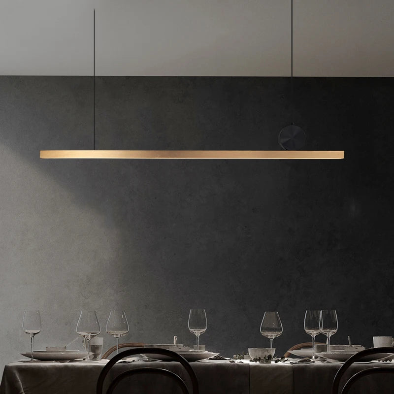 suspension led en acier inoxydable pour décoration moderne